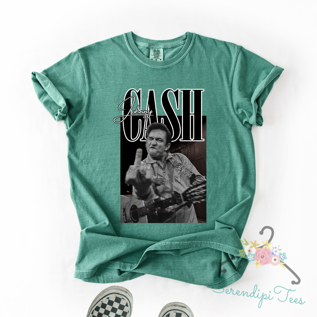 90s Johnny Cash Middle Finger