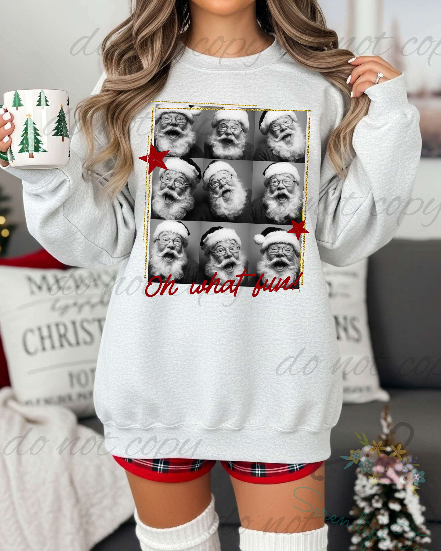 Oh What Fun Santa Collage