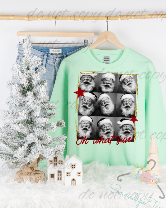 Oh What Fun Santa Collage